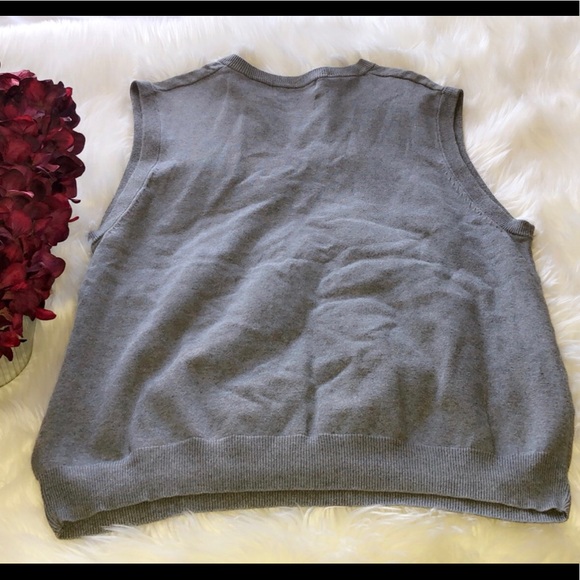 OSCAR DE LA RENTA Knit Diamond Print Sweater Vest - Picture 5 of 5